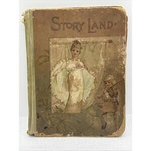 Antique 1890 Story Land for Boys and Girls Book D. Lothrop Company Illustrated